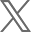 Twitter / X Logo (31x32) Gray PNG